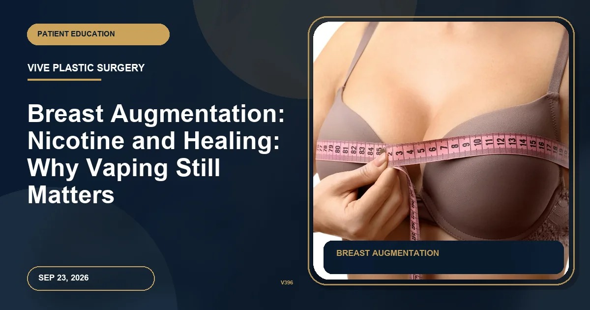 Breast Augmentation: Nicotine and Healing: Why Vaping Still Matters